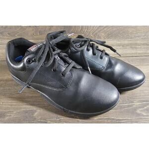 Super Drill Masters Marching Shoes Size M7 - W9 Lace Up Black Faux Leather